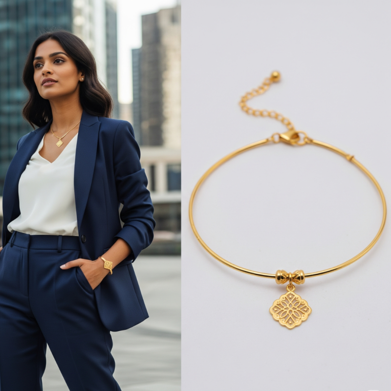 Trendy bracelet-style mangalsutra for working brides.